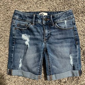 Girls SO brand Bermuda shorts sz 7 adj waist